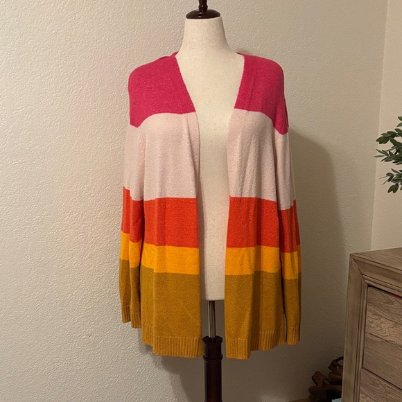 Colorful Striped Women's Sweater - Picture 1 of 4